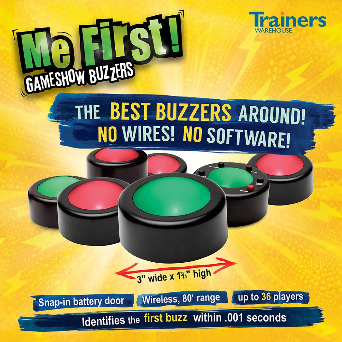 Me First Game Show Buzzers - Version 4